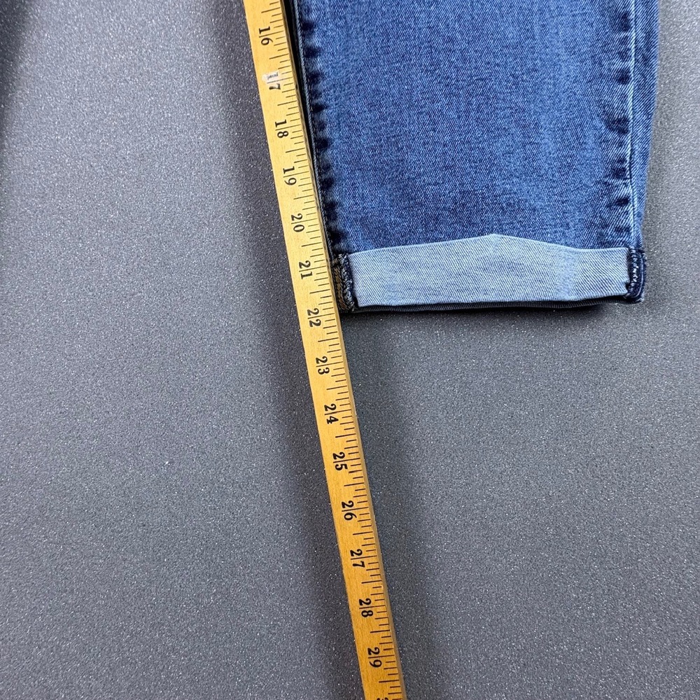 Levi's Women's Jeans Plus Size 18W Blue Denim Cropped Casual - Picture 7 of 7
